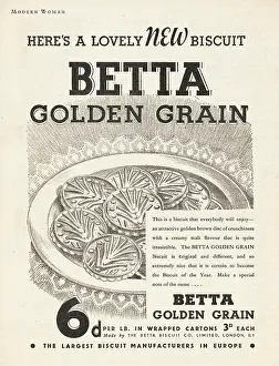 Cookie: 1935 UK Magazine Betta Biscuits Advert