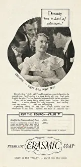Erasmic: 1935 UK Magazine Erasmic Soap Advert