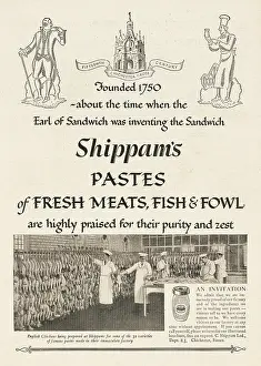 Pastes: 1935 UK Magazine Shippam's Paste Advert