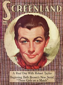 Screenland: 1936 Screenland actor Robert Taylor