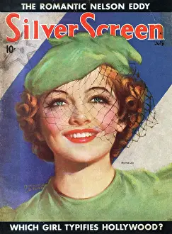 Myrna: 1936 Silver Screen actress Myrna Loy