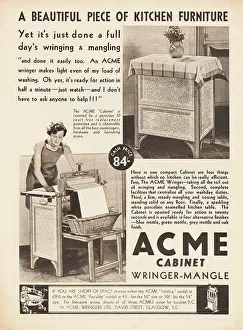 Wringer: 1936 UK Magazine ACME Mangle Advert