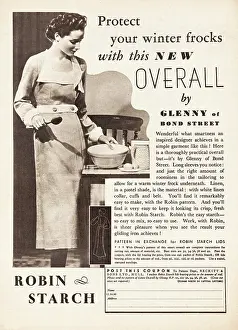 Starch: 1936 UK Magazine Robin Starch Advert