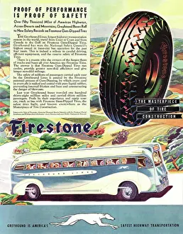 Firestone: 1936 U.S. Magazine Firestone Tyres Advert