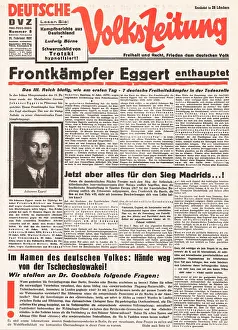 Propagandist: 1937 Der Angriff (Germany) Execution of Johannes Eggert