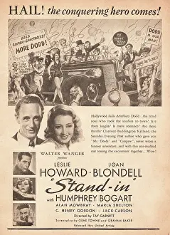 Blondell: 1937 film advert Stand In