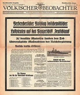 Beobachter: 1937 Russian bombers attack the Deutschland