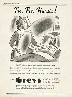 Greys: 1937 UK Magazine Greys Cigarette Ad