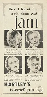 Jellies: 1937 UK Magazine Hartley's Jam Advert