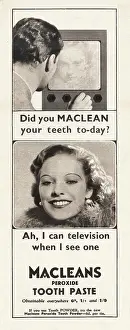 Bronco: 1937 UK Magazine Macleans Toothpaste Advert