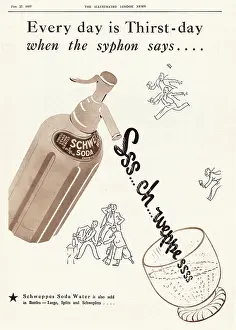 Lemonade: 1937 UK Magazine Schweppes Drinks Advert