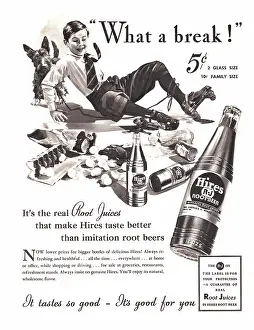 Hires: 1937 U.S. Magazine Hires Root Beer Advert