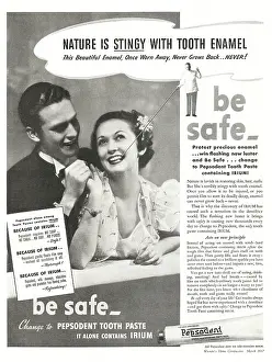 Pepsodent: 1937 U.S. Magazine Pepsodent toothpaste Advert
