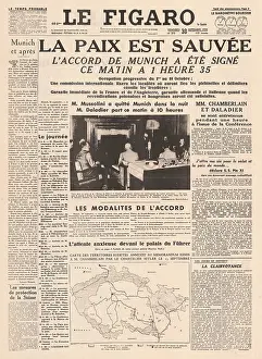 Bene: 1938 Le Figaro Munich Peace Agreement