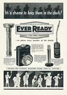 Flashlights: 1938 UK Magazine Ever Ready Torches Advert