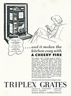 Grates: 1938 UK Magazine Triplex Grates Ad