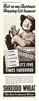 Nabisco: 1938 U.S. Magazine Shredded Wheat Advert