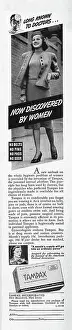 Tampax: 1938 U.S. Magazine Tampax Advert