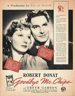 Garson: 1939 film advert Goodbye Mr Chips