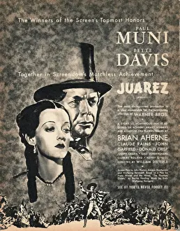 Muni: 1939 film advert Juarez