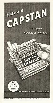 Capstan: 1939 UK Magazine Capstan Cigarette Ad