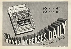 Capstan: 1939 UK Magazine Capstan Cigarette Ad