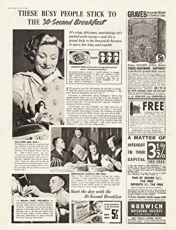 Cornflakes: 1939 UK Magazine Kellogs Cornflakes Advert