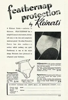 Tampax: 1939 UK Magazine Kleinert's Sanitary Underwear Ad