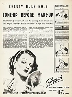 Translucent Soap: 1939 UK Magazine Pears Soap Advert
