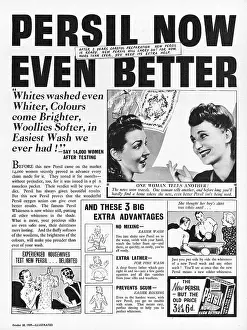 Persil: 1939 UK Magazine Persil Advert