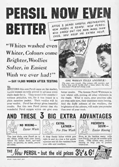 Persil: 1939 UK Magazine Persil Advert