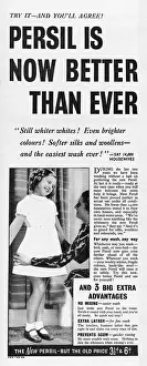 Unilever: 1939 UK Magazine Persil Advert