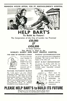 Barts: 1939 UK Magazine St Bart's Hospital Advert