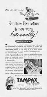 Tampax: 1939 UK Magazine Tampax Advert