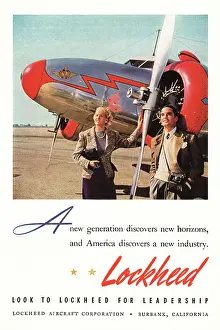 Air Liner: 1939 U.S. Magazine Lockheed Aircraft Ad