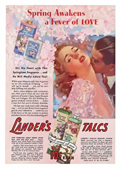 Talcum: 1940 US advert Lander's Talcs