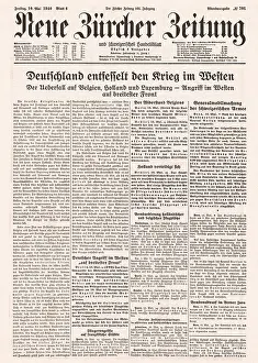 Atlee: 1940 Germany unleases war in the West