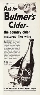 Cidona: 1940 UK Magazine Bulmer's Cider Advert