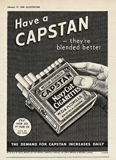 Capstan: 1940 UK Magazine Capstan Cigarette Ad