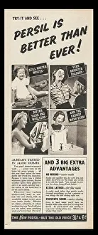 Persil: 1940 UK Magazine Persil Advert