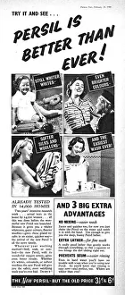 Unilever: 1940 UK Magazine Persil Advert