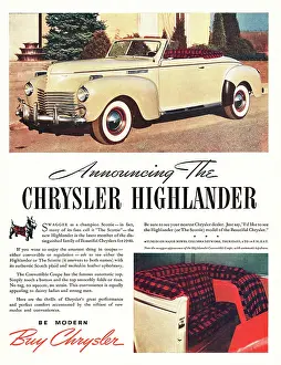 Desoto: 1940 U.S. Magazine Chrysler Highlander Advert