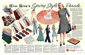 Pullovers: 1940 U.S. Magazine Real Silk Advert