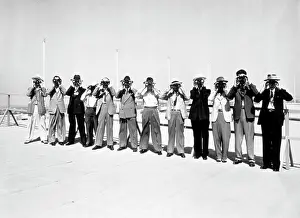 Watcher: 1940s 12 Men In A Row Looking