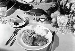 Entree: 1940s 1950s Dinner Table Place