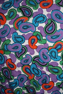 Pinny: 1940s, 1950s, woman's work clothing, pinny, abstract pattern