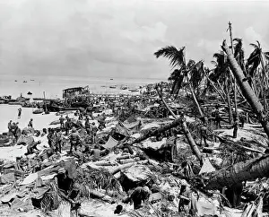 Conflicting: 1940s Beach At Tarawa As The 6Th