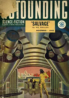 Astounding: 1940s, book cover, ASTOUNDING - SALVAGE -