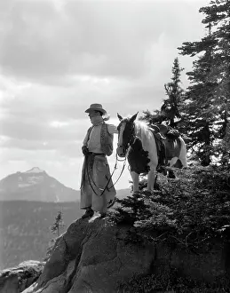 Bandanna: 1940s Cowboy In Chaps Vest Hat