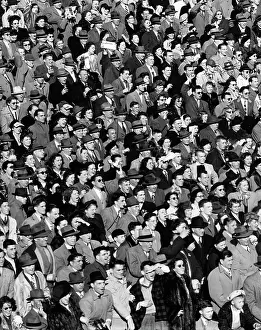 Yell: 1940s Crowd In Bleachers At Army-Navy
